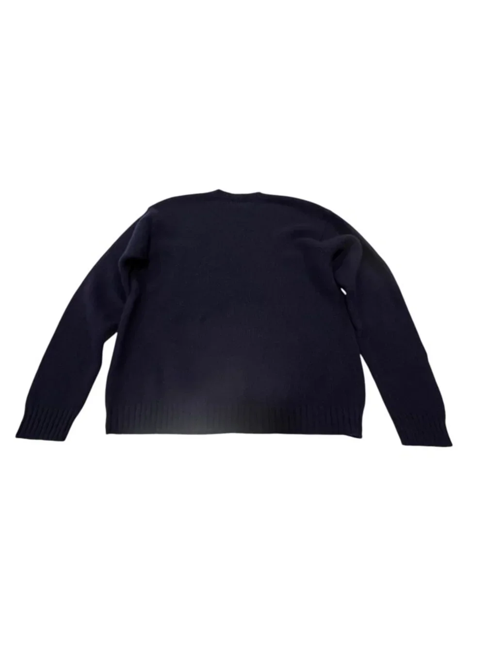 J Crew Vintage Navy Wool Crewneck Sweater, L